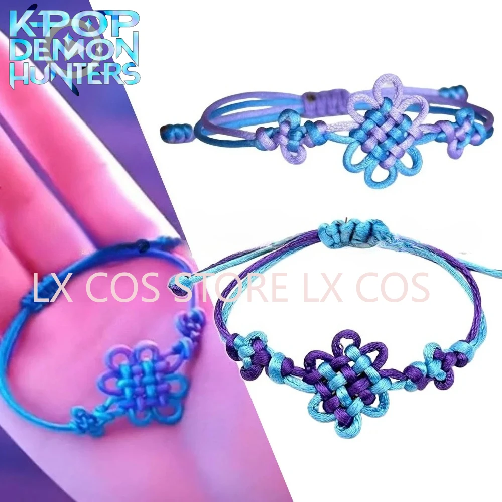 KPop Demon Hunters Rumi аксессуары для косплея китайский узел плетеный браслет HUNTR/X Idol Mira Zoey браслет дружбы подарки на вечеринку
KPop Demon Hunters Rumi аксессуары для косплея китайский узел плетеный браслет HUNTR/X Idol Mira Zoey браслет дружбы подарки на вечеринку