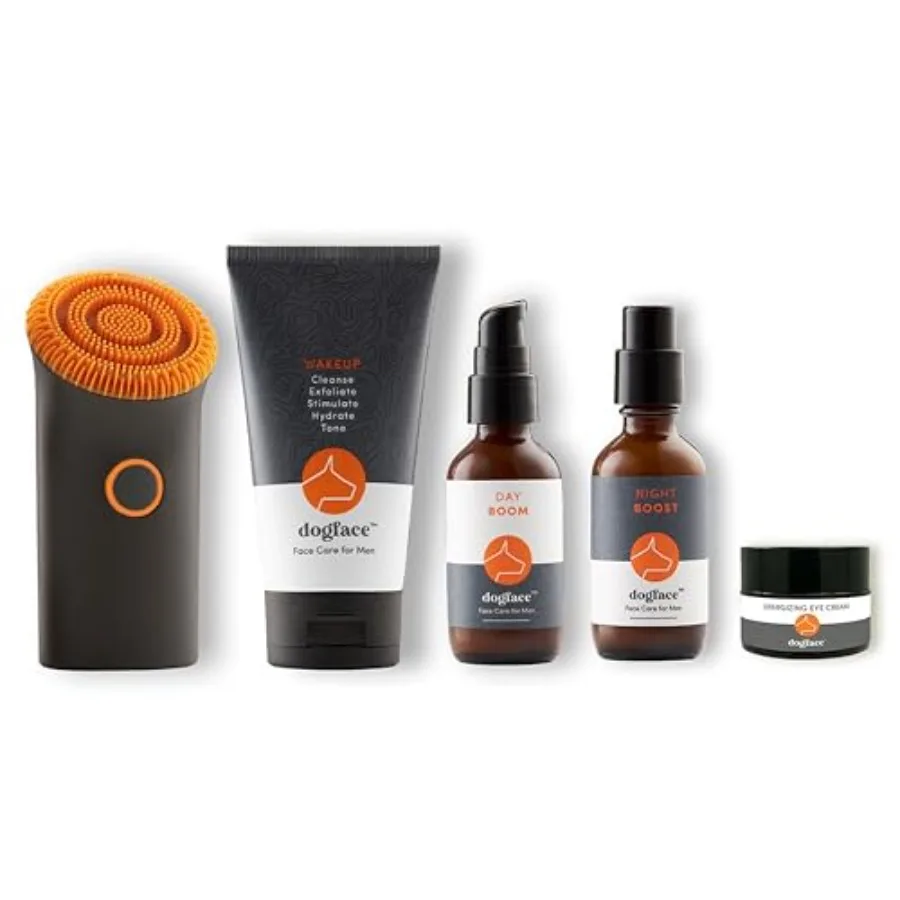 Men's Skincare Set - Technobrush, Electric Facial Brush, Wakeup Gel Face Wash to Hydrate Skin, Day Boom, Night Boost Retinol Se
Men's Skincare Set - Technobrush, Electric Facial Brush, Wakeup Gel Face Wash to Hydrate Skin, Day Boom, Night Boost Retinol Se