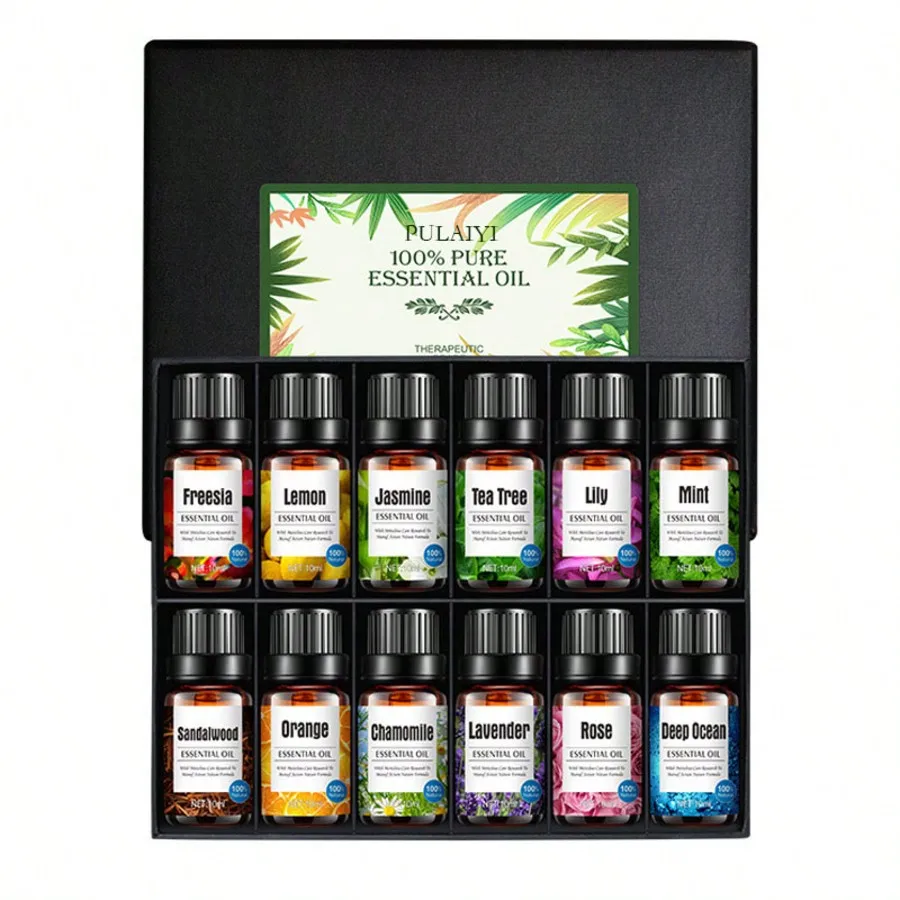 Essential Oil Set Aromatherapy Essential Oil Set (Suitable For Diffusers, Humidifiers) Home Gift Set, Valentine's Day Gift (10ml/0.33 Fl Oz)
Essential Oil Set Aromatherapy Essential Oil Set (Suitable For Diffusers, Humidifiers) Home Gift Set, Valentine's Day Gift (10ml/0.33 Fl Oz)