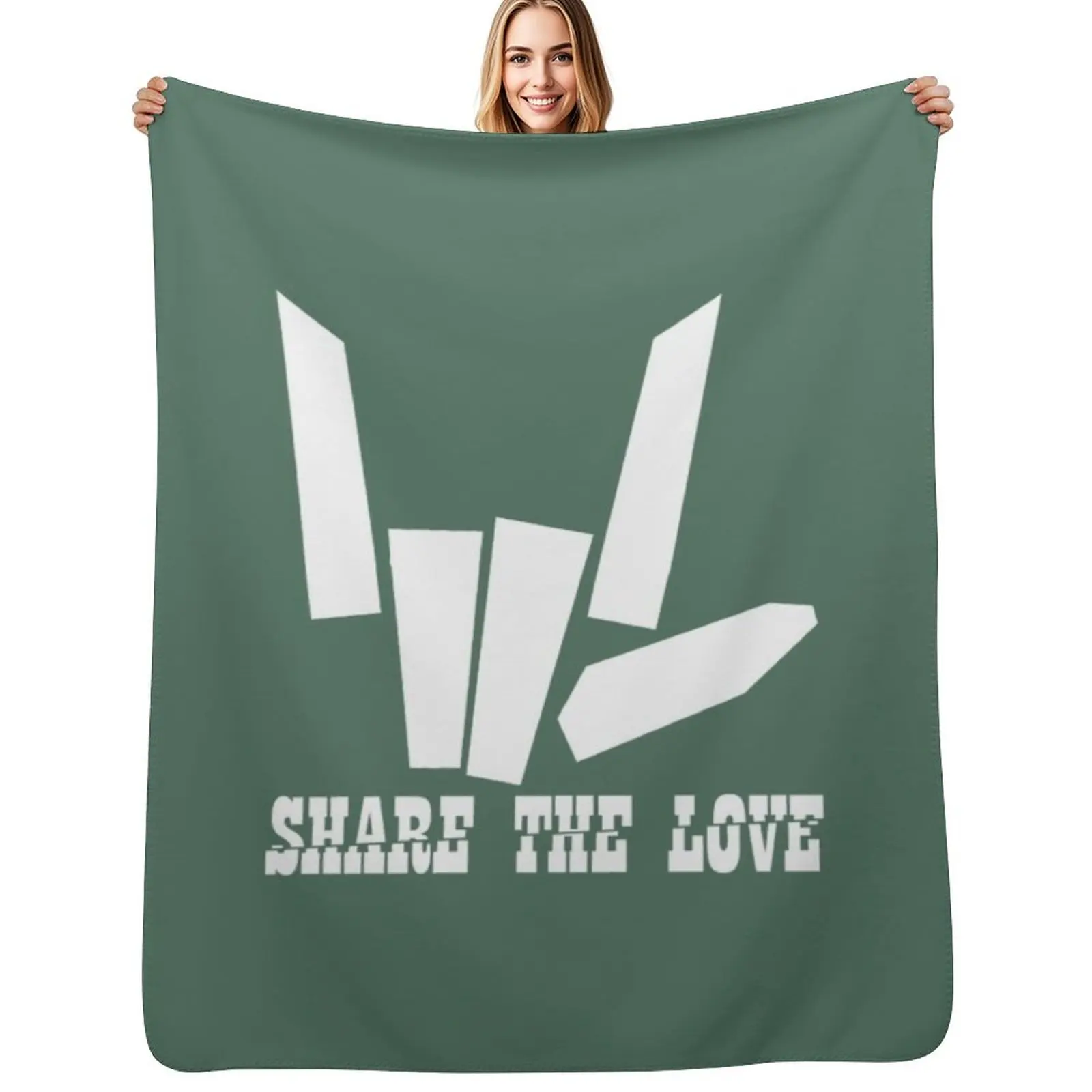 Share The Love Throw Blanket Cozy Sofa Blanket for TV Watching Napping
Share The Love Throw Blanket Cozy Sofa Blanket for TV Watching Napping