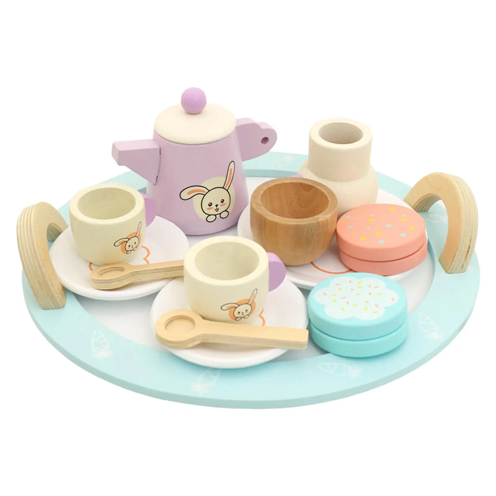 Wood Pretend Set Accessories Imagination Ability Learning Playset Simulation Tea Set for Girls
Wood Pretend Set Accessories Imagination Ability Learning Playset Simulation Tea Set for Girls