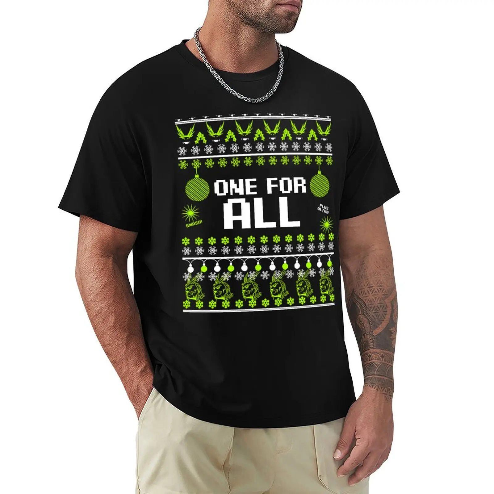 MHA One For All Ugly Christmas Sweater T-Shirt clothes cotton graphic tees luxury designer new edition shirts men
MHA One For All Ugly Christmas Sweater T-Shirt clothes cotton graphic tees luxury designer new edition shirts men