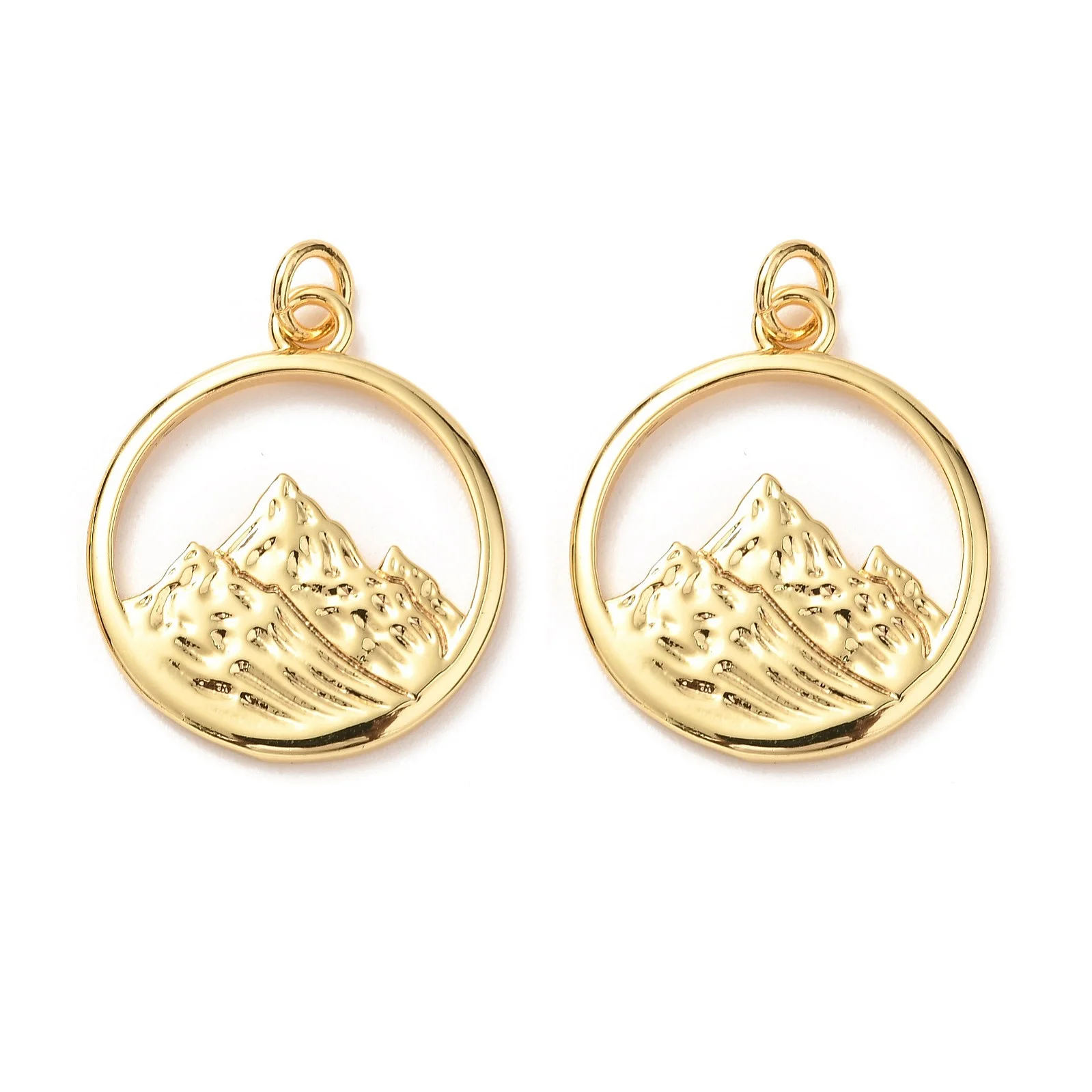 10pcs Brass Pendants with Jump Ring Flat Round with Alps Mountain Gold Plated for Making DIY Jewelry Neckalce Earring Bracelet
10pcs Brass Pendants with Jump Ring Flat Round with Alps Mountain Gold Plated for Making DIY Jewelry Neckalce Earring Bracelet