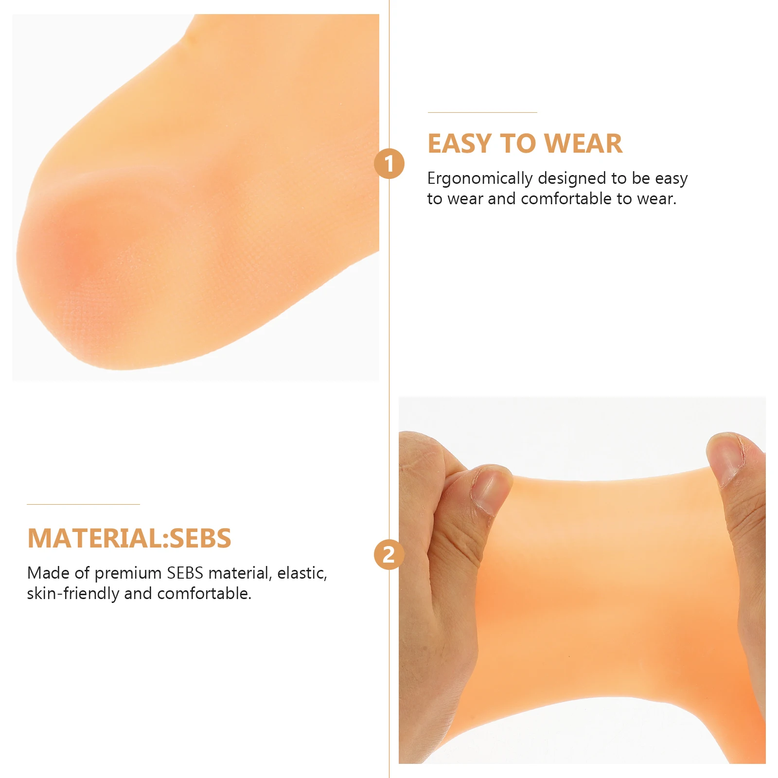 2 Pairs Exfoliating Socks Dry Feet Moisturizing Spa Lotion Socks Women S 32 34 White Beige Heel Care Foot Travel Gift for women
2 Pairs Exfoliating Socks Dry Feet Moisturizing Spa Lotion Socks Women S 32 34 White Beige Heel Care Foot Travel Gift for women