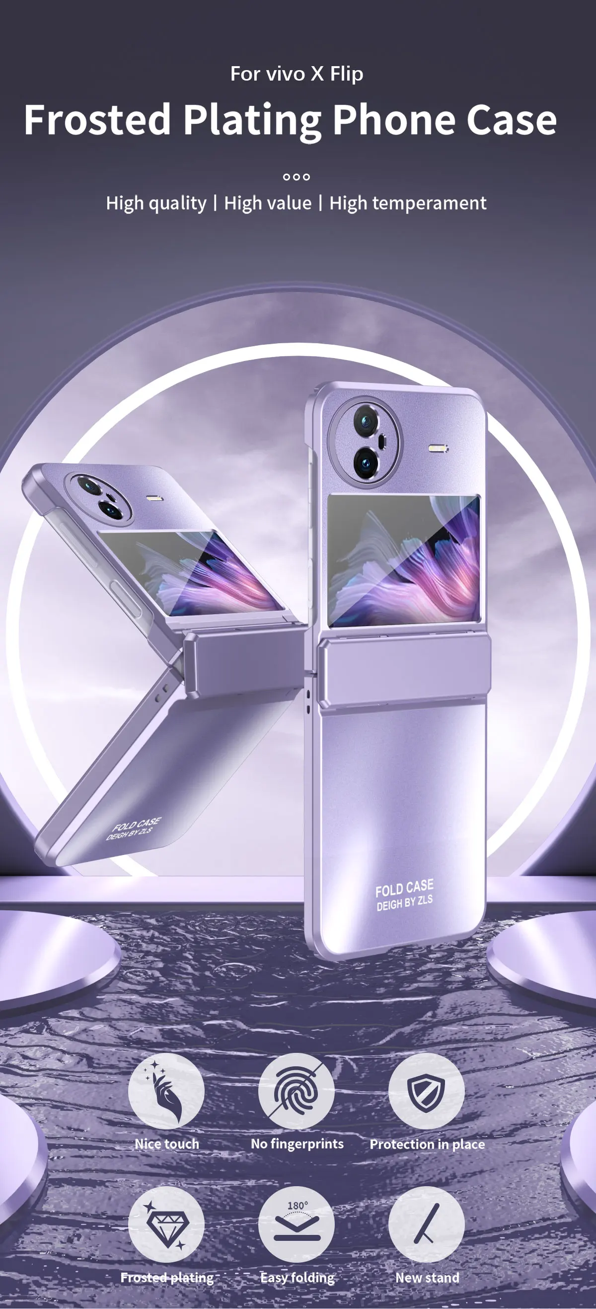 Premium Vacuum Electroplated Phone Cover For Vivo X Flip Full Hinge Protector Shock Resistant Anti Scratch Hard Case
Premium Vacuum Electroplated Phone Cover For Vivo X Flip Full Hinge Protector Shock Resistant Anti Scratch Hard Case