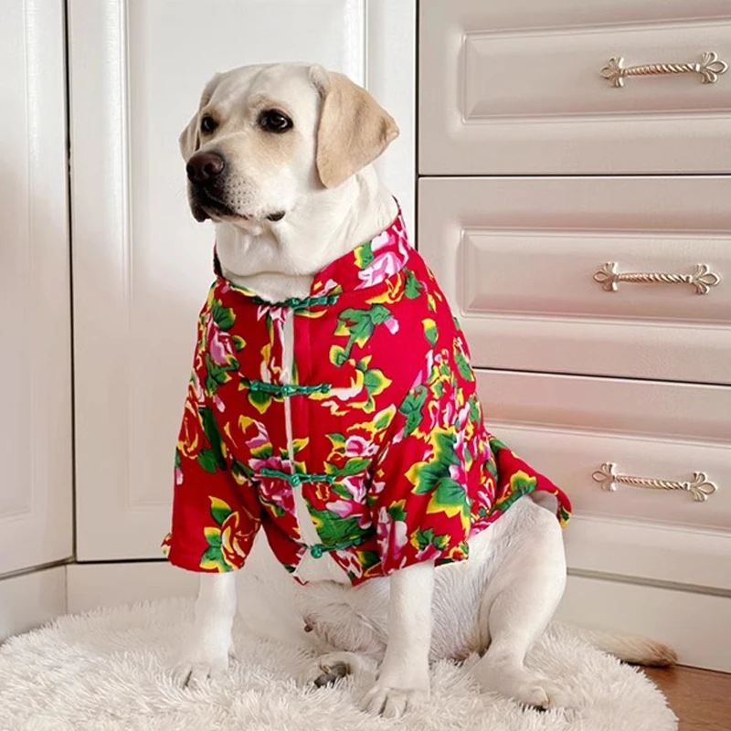 Big Large Dog Clothes Winter Chinese Style Dog Clothing Coat Jacket Husky Samoyed Golden Retriever Border Collie Dog Costume
Big Large Dog Clothes Winter Chinese Style Dog Clothing Coat Jacket Husky Samoyed Golden Retriever Border Collie Dog Costume
