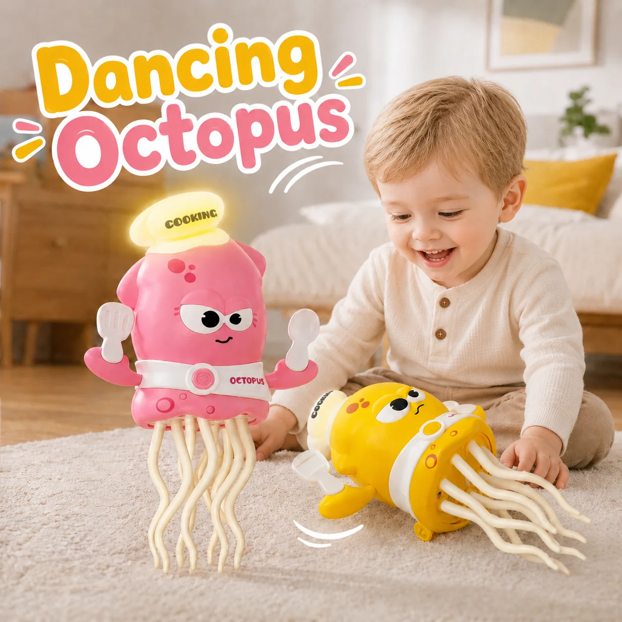 Electronic Dancing Toys with Light&Music Dancing Octopus Sensing Obstacle Avoidance Octopus Toddler Crawling Toy Kids Gifts
Electronic Dancing Toys with Light&Music Dancing Octopus Sensing Obstacle Avoidance Octopus Toddler Crawling Toy Kids Gifts