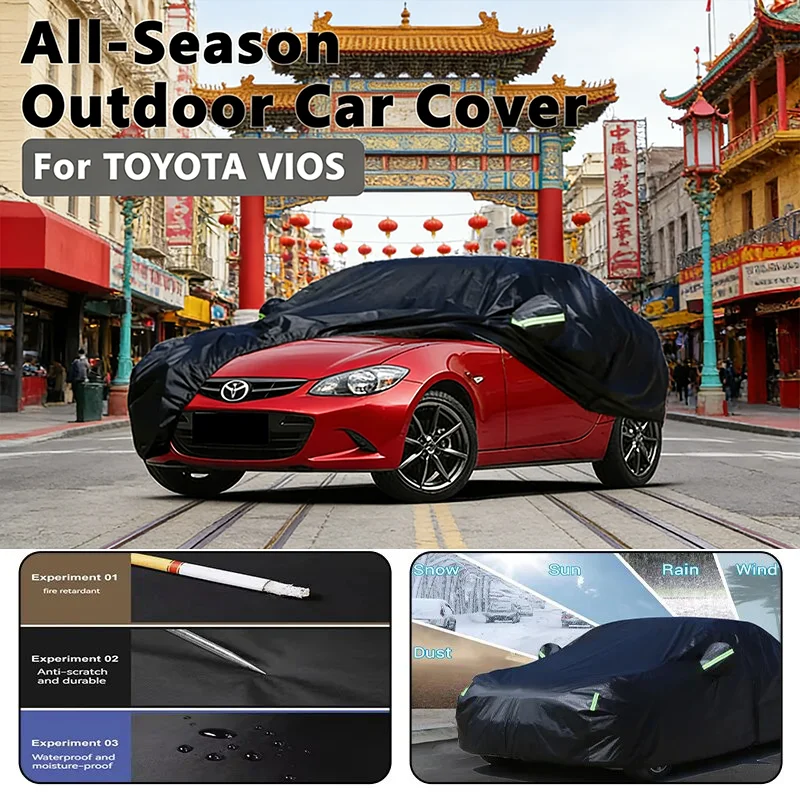 Outdoor Car Cover for TOYOTA VIOS - Outdoor Full Protection, Waterproof Dustproof Heat-Resistant
Outdoor Car Cover for TOYOTA VIOS - Outdoor Full Protection, Waterproof Dustproof Heat-Resistant