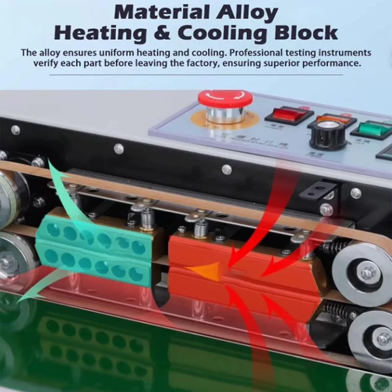 Food Bag Continuous Sealing Machine Automatic Aluminum Foil Plastic Film Packaging Bag Sealer Commercial PE Film Printing Sealer
Food Bag Continuous Sealing Machine Automatic Aluminum Foil Plastic Film Packaging Bag Sealer Commercial PE Film Printing Sealer