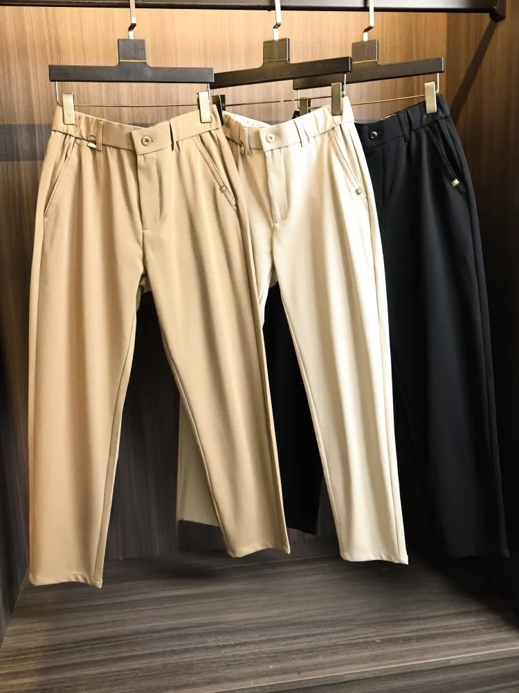 Spring Men's Pure Color Business Casual Pants Body Fit Version Leg Shaping ODM Company Single Versatile Straight Leg Cotton
Spring Men's Pure Color Business Casual Pants Body Fit Version Leg Shaping ODM Company Single Versatile Straight Leg Cotton