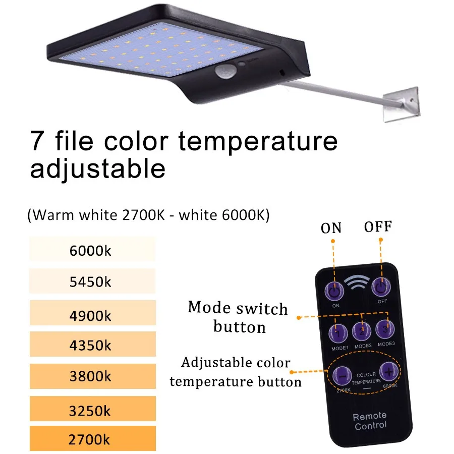 Solar Street Lights Outdoor Waterproof Solar Wall Light With Motion Sensor Garden Garage Porch Security Wall Lights
Solar Street Lights Outdoor Waterproof Solar Wall Light With Motion Sensor Garden Garage Porch Security Wall Lights