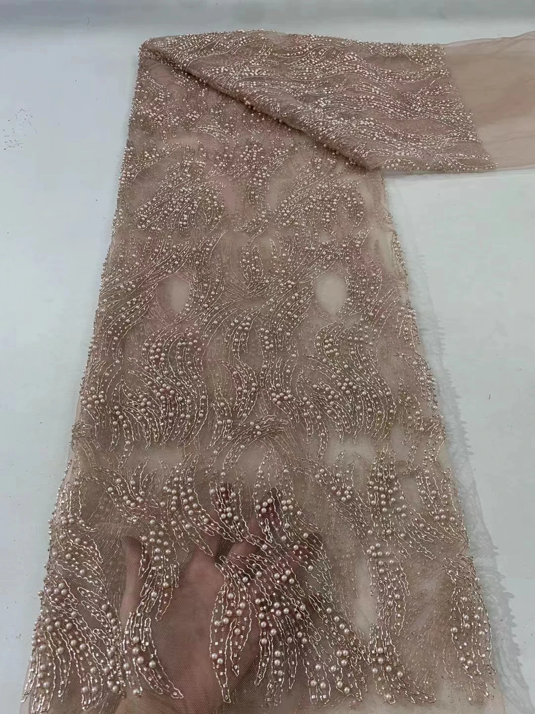 Luxury African Sequins Beaded Pearl Lace Fabric 2023 High Quality French Embroidery Groom Nigerian Wedding Bridal Sewing Zx
Luxury African Sequins Beaded Pearl Lace Fabric 2023 High Quality French Embroidery Groom Nigerian Wedding Bridal Sewing Zx