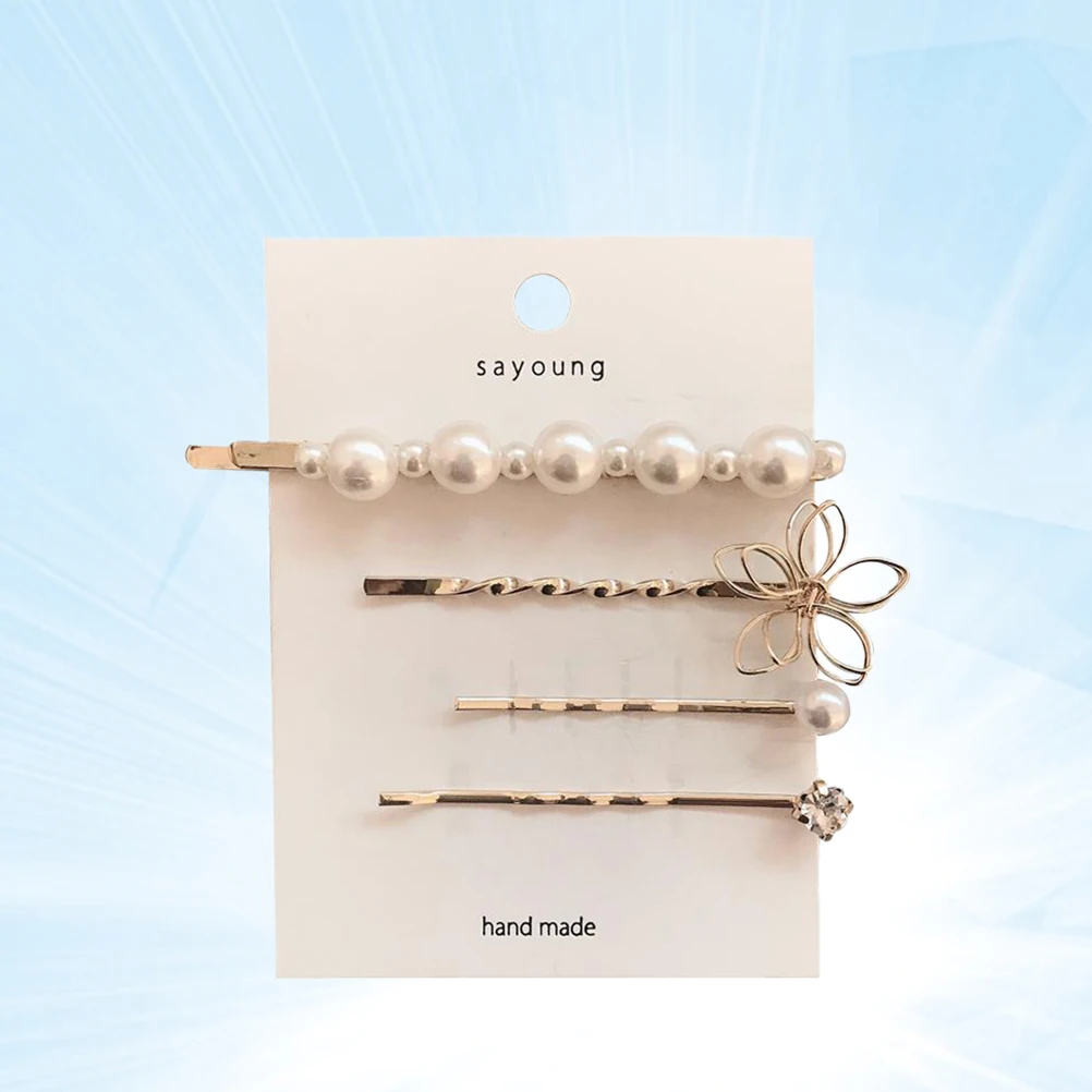 4 pcs Pearl Clips Alloy Women Barrettes Girl Clip Fashion Hair Clips Strong Grip Easy Clip Hair Accessories All Hairstyles
4 pcs Pearl Clips Alloy Women Barrettes Girl Clip Fashion Hair Clips Strong Grip Easy Clip Hair Accessories All Hairstyles
