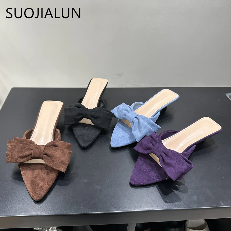 SUOJIALUN 2025 Summer New Brand Women Slipper Fashion Big Bow-knot Ladies Elegant Slides Thin Low Heel Outdoor Vacation Sandal
SUOJIALUN 2025 Summer New Brand Women Slipper Fashion Big Bow-knot Ladies Elegant Slides Thin Low Heel Outdoor Vacation Sandal