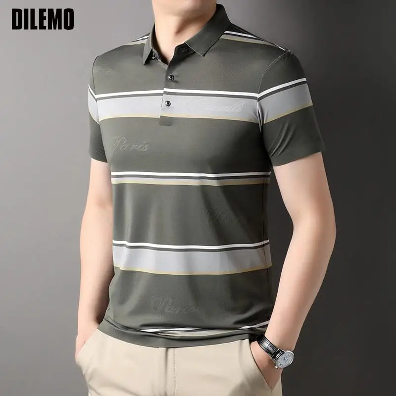 Top Grade Yarn-dyed Non-marking Process Casual Summer Polo Shirts For New Men Short Sleeve Slim Fit Tops Fashions Mens Clothes
Top Grade Yarn-dyed Non-marking Process Casual Summer Polo Shirts For New Men Short Sleeve Slim Fit Tops Fashions Mens Clothes