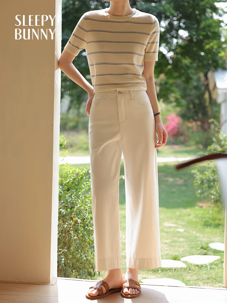 High Waist White Wide Leg Jeans for Women– Summer Cropped Denim Pants Slimming Casual Straight Cut Trousers Petite Friendly Look
High Waist White Wide Leg Jeans for Women– Summer Cropped Denim Pants Slimming Casual Straight Cut Trousers Petite Friendly Look