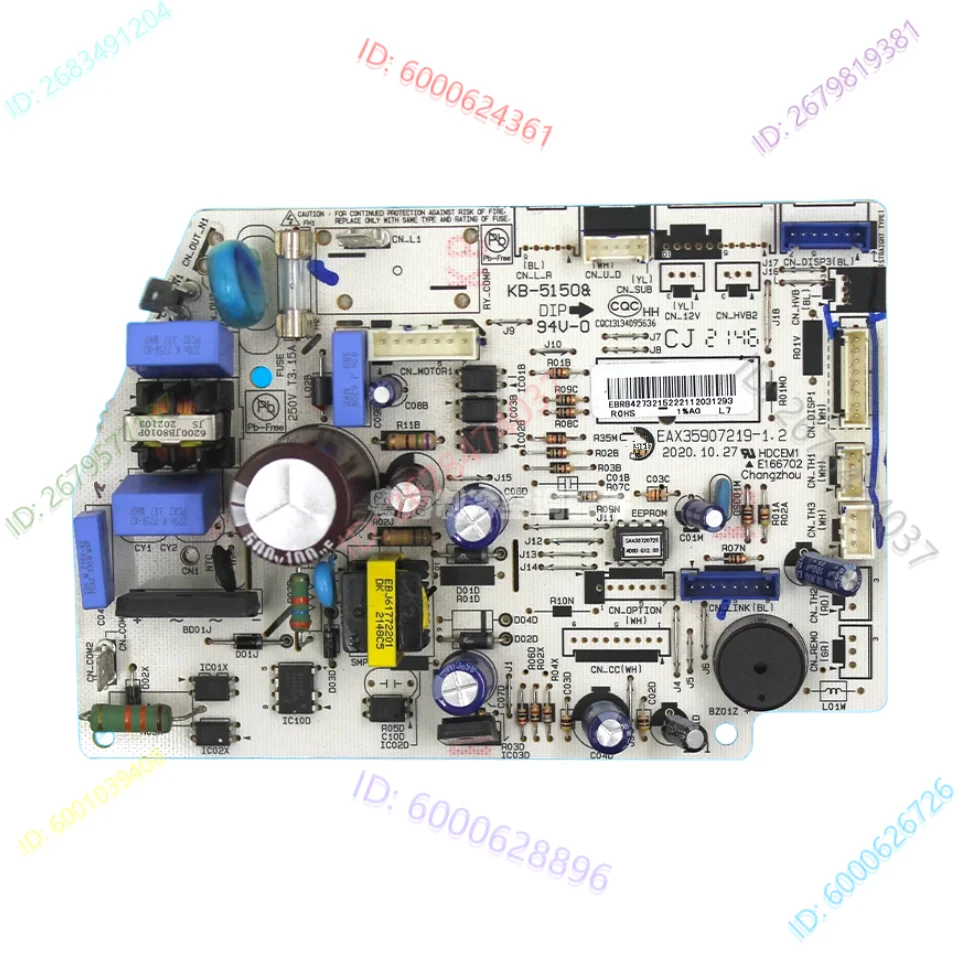 For LG Air Conditioner Circuit PCB EAX35907219 EAX35907219-1.0 EAX35907219-1.2 Indoor Unit Control Board
For LG Air Conditioner Circuit PCB EAX35907219 EAX35907219-1.0 EAX35907219-1.2 Indoor Unit Control Board