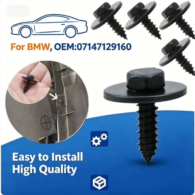 20pcs Car Hex Head Screw For BMW 07147129160 Fender Liner Air Duct Splash Shield Clip Bolt Screw High Quality Car Accessories
20pcs Car Hex Head Screw For BMW 07147129160 Fender Liner Air Duct Splash Shield Clip Bolt Screw High Quality Car Accessories