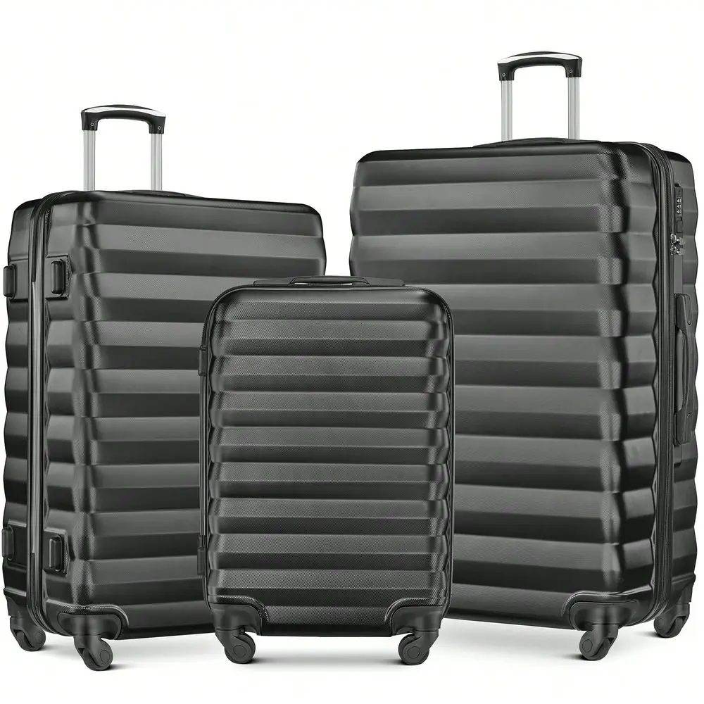 Set 3 Piece Suitcase Sets With Spinner Wheel, ABS Hardside Travel Laggage Travel Suitcase Suitcases Suit Case Durable Travel Lug
Set 3 Piece Suitcase Sets With Spinner Wheel, ABS Hardside Travel Laggage Travel Suitcase Suitcases Suit Case Durable Travel Lug