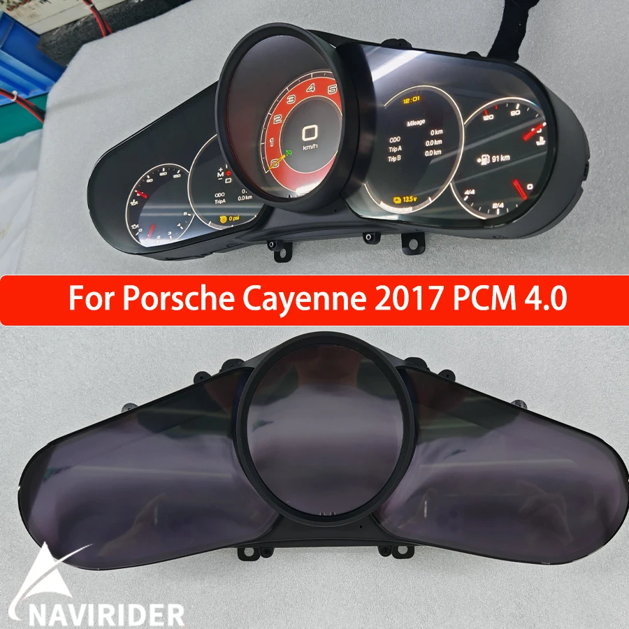 Обновленный цифровой дисплей приборной панели Virtual Cockpit на Linux для Porsche Cayenne 2017 PCM 4.0, ЖК-панель для автомобиля
Обновленный цифровой дисплей приборной панели Virtual Cockpit на Linux для Porsche Cayenne 2017 PCM 4.0, ЖК-панель для автомобиля
