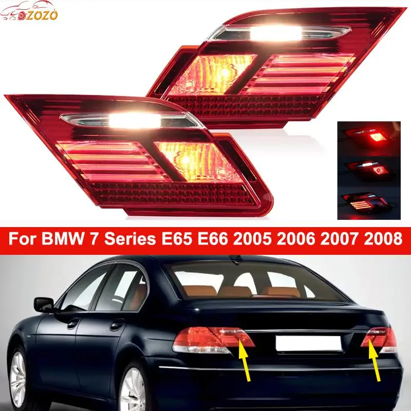 For BMW 7 Series E65 E66 2005 2006 2007 2008 Car Inner LED Tail Light Assembly Rear Turn Signal Brake Lamp car accessories
For BMW 7 Series E65 E66 2005 2006 2007 2008 Car Inner LED Tail Light Assembly Rear Turn Signal Brake Lamp car accessories