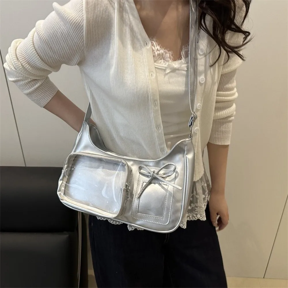 Harajuku Transparent Ita Bag DIY Badge Y2k PU Leather Messenger Bag Underarm Style Shoulder Strap Shoulder Bag Harajuku Fashion
Harajuku Transparent Ita Bag DIY Badge Y2k PU Leather Messenger Bag Underarm Style Shoulder Strap Shoulder Bag Harajuku Fashion