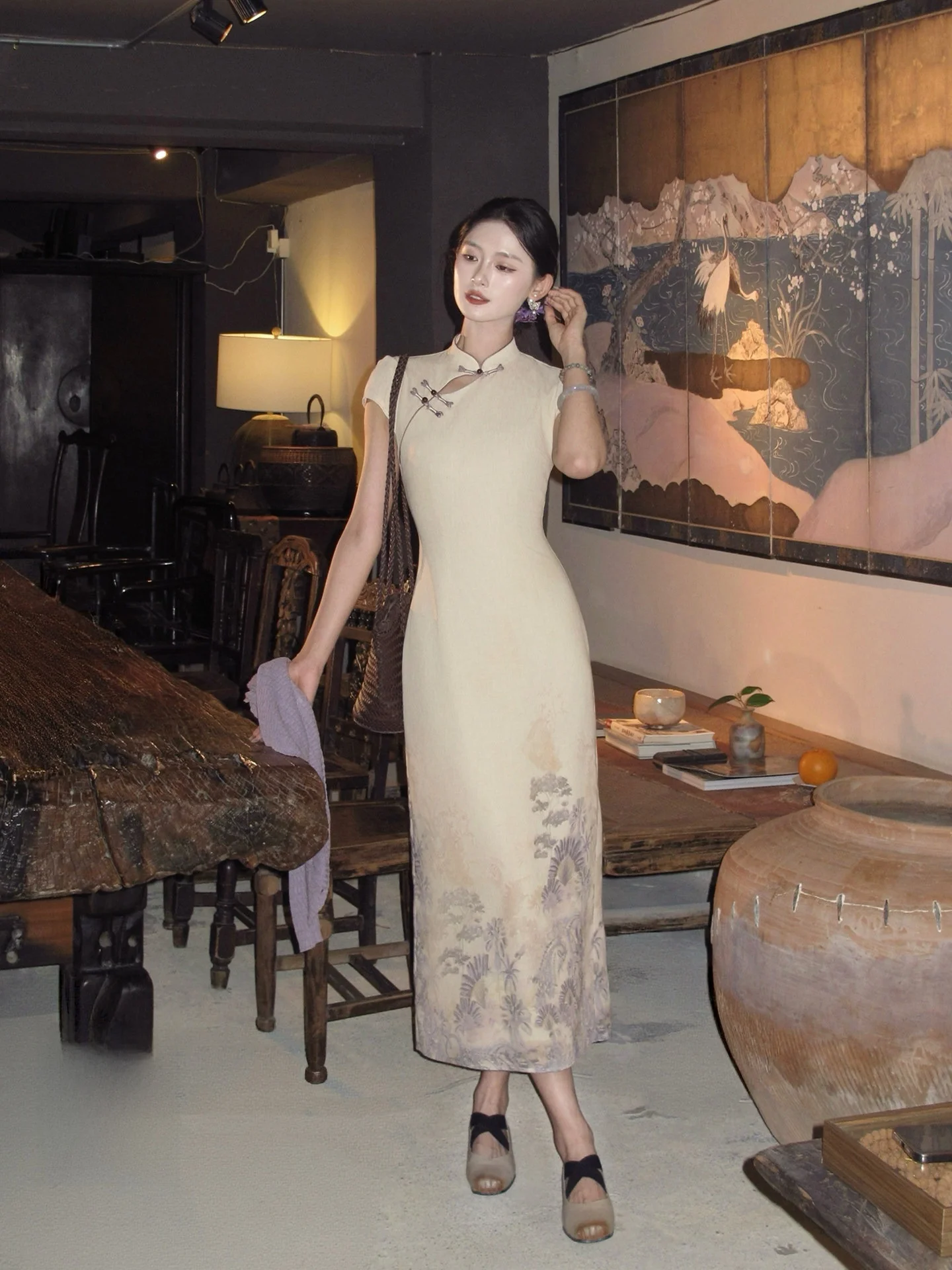 Millennium Chinese Style Floral Women's Short Sleeve Summer Dress Daily Wear Vintage Long Dress
Millennium Chinese Style Floral Women's Short Sleeve Summer Dress Daily Wear Vintage Long Dress