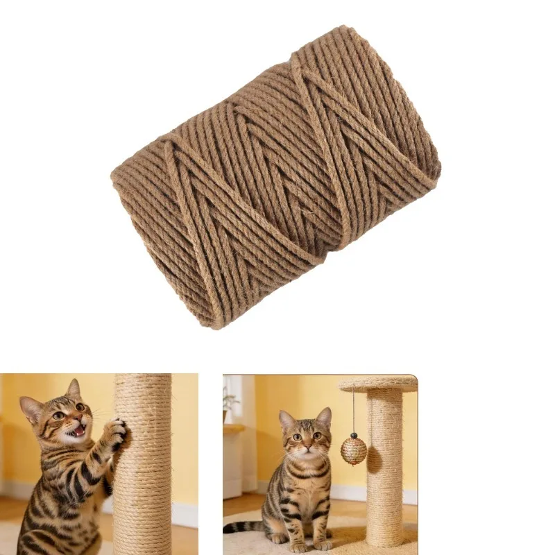 Natural Yellow Hemp Rope Handmade DIY Craft Twine Multifunctional Binding String Cat Scratching Post Decor Tag Wrapping Gift
Natural Yellow Hemp Rope Handmade DIY Craft Twine Multifunctional Binding String Cat Scratching Post Decor Tag Wrapping Gift