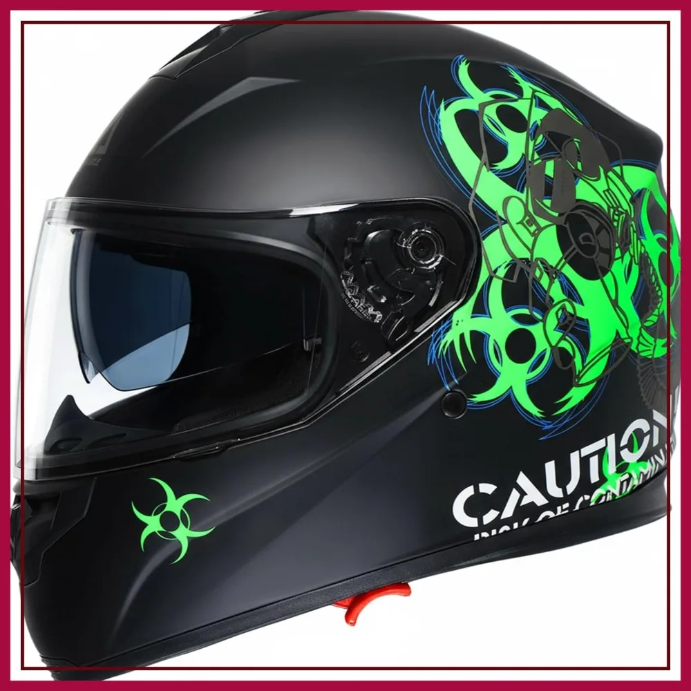 Full Face Motorcycle Helmet Dual Visor with Sunshield DOT Approved Adult
Full Face Motorcycle Helmet Dual Visor with Sunshield DOT Approved Adult