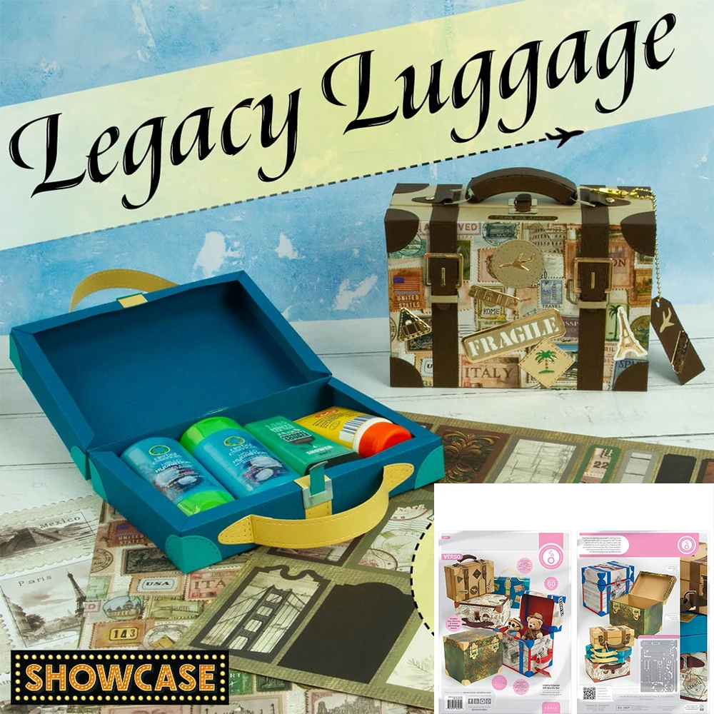 Legacy Luggage - Showcase Box New Metal Cutting Dies Scrapbook Diary Decoration Stencil Embossing Template DIY Greeting Card
Legacy Luggage - Showcase Box New Metal Cutting Dies Scrapbook Diary Decoration Stencil Embossing Template DIY Greeting Card