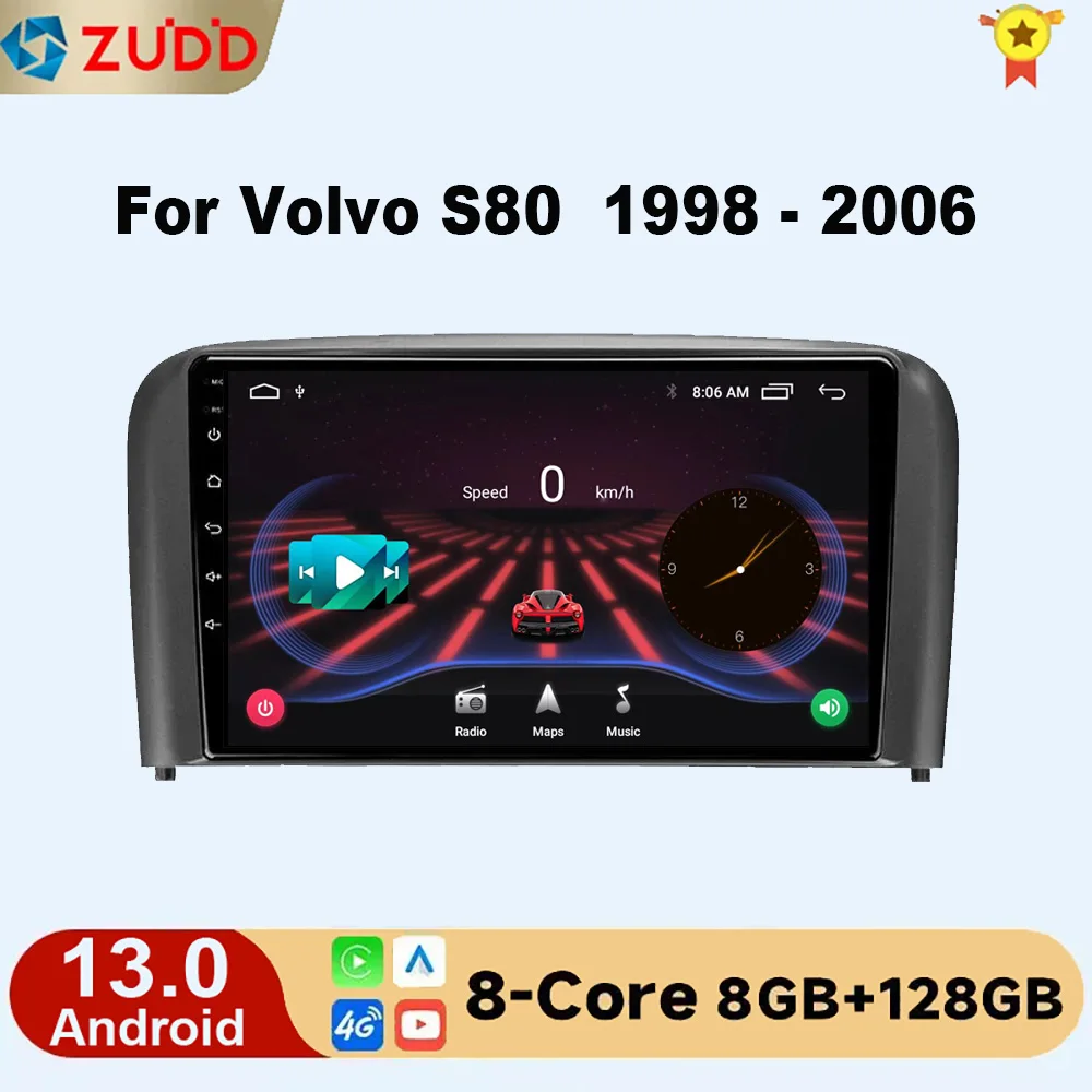 DSP 4G WIFI For Volvo S80 1 1998-2006 Car Radio Multimedia Video Player Navigation GPS Auto Carplay 2 din Android 13 DVD
DSP 4G WIFI For Volvo S80 1 1998-2006 Car Radio Multimedia Video Player Navigation GPS Auto Carplay 2 din Android 13 DVD