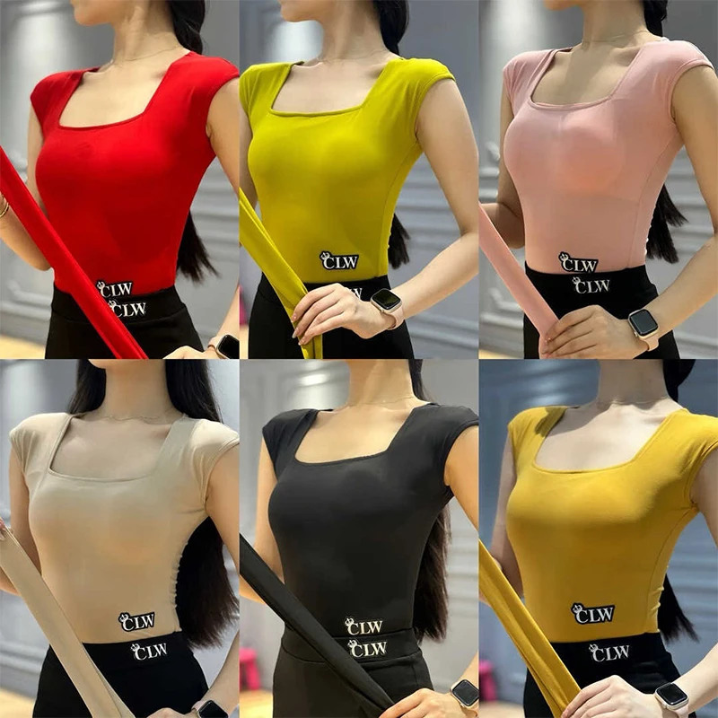 Latin Dance Tops Women Square Collar Short Sleeved Bodysuit Dancing Training Tops Adult Slimming Dance Practice Clothes VBH1428
Latin Dance Tops Women Square Collar Short Sleeved Bodysuit Dancing Training Tops Adult Slimming Dance Practice Clothes VBH1428