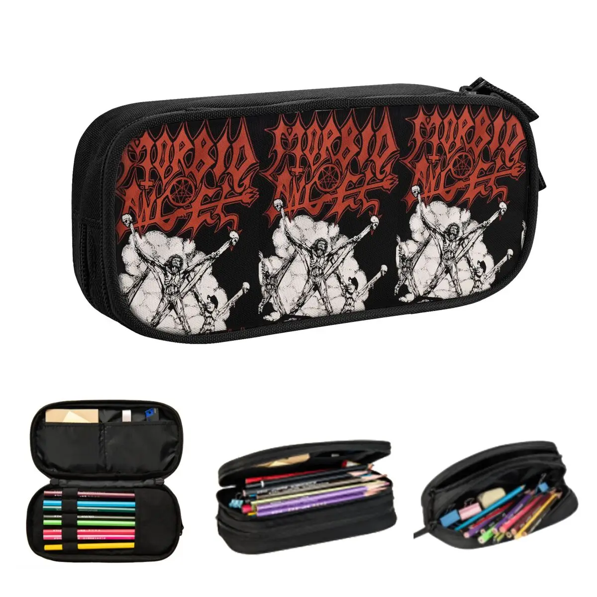 Morbid Angel Thy Kingdom Come Pencil Cases for Student Gifts Pen Box Pencil Bag Large Storage Pencil Pouch
Morbid Angel Thy Kingdom Come Pencil Cases for Student Gifts Pen Box Pencil Bag Large Storage Pencil Pouch