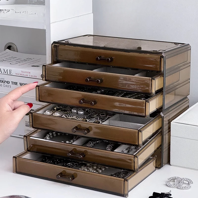 Luxury Jewelry Organizer Multi-Layer Drawers for Earrings & Necklaces Storage Cabinet Modern Minimalist Display Case for Travel
Luxury Jewelry Organizer Multi-Layer Drawers for Earrings & Necklaces Storage Cabinet Modern Minimalist Display Case for Travel