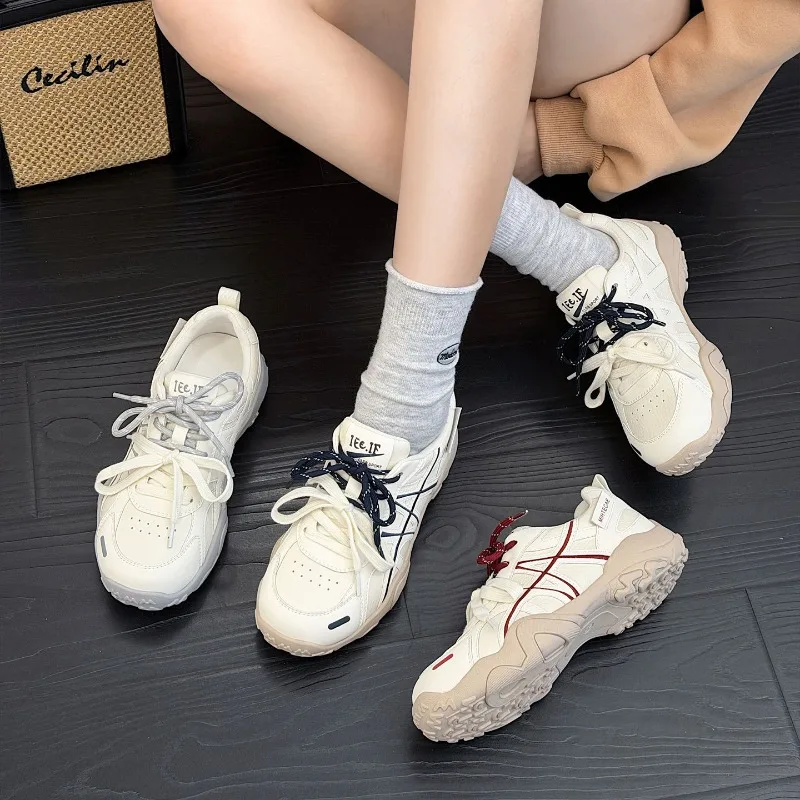 2026 New Women's Chunky Sneakers Leather Breathable Casual Platform Shoes Non-slip Walking Trainers
2026 New Women's Chunky Sneakers Leather Breathable Casual Platform Shoes Non-slip Walking Trainers