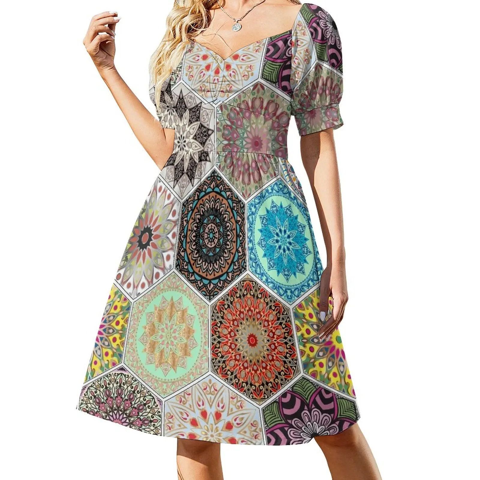 Oriental seamless pattern Short-Sleeved Dress Beachwear dresses with long sleeves dresses summer
Oriental seamless pattern Short-Sleeved Dress Beachwear dresses with long sleeves dresses summer