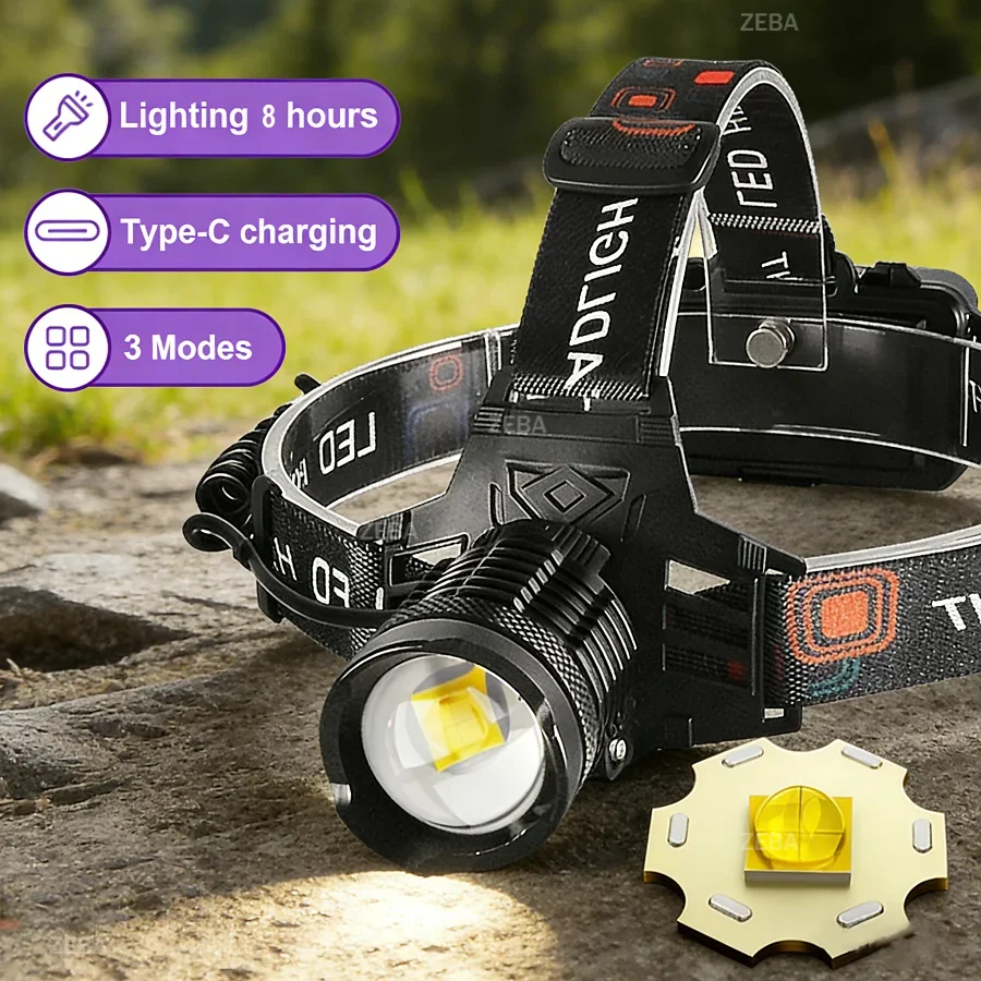 Strong Light XHP70 Rechargeable Headlamp Telescopic Zoom Head Flashlight with Warning Light Outdoor Hunting Camping Headlamp
Strong Light XHP70 Rechargeable Headlamp Telescopic Zoom Head Flashlight with Warning Light Outdoor Hunting Camping Headlamp