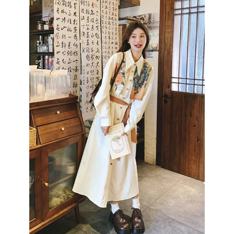 French Style Niche Fake Two Slimming Dresses For Women In Autumn 2024 New Fashionable And Retro Countryside Style Long Dress
French Style Niche Fake Two Slimming Dresses For Women In Autumn 2024 New Fashionable And Retro Countryside Style Long Dress