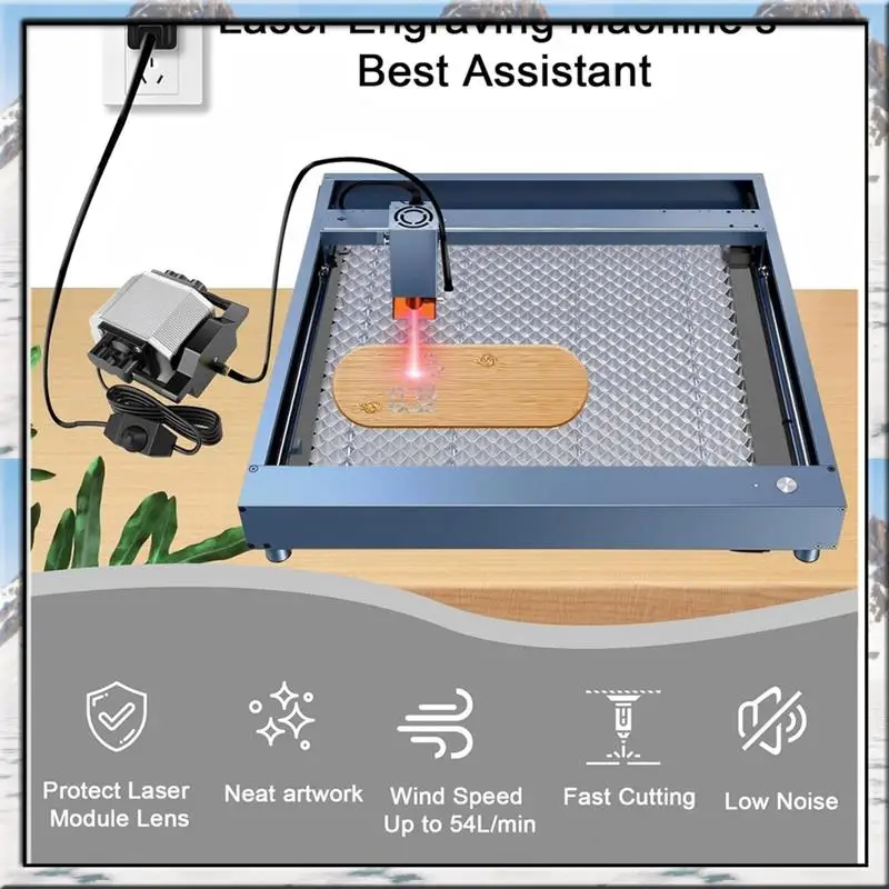 AS59 -Air Assist For Laser Cutter And Engraver Strong Airflow Air Assist For Cutting, Low Noise Air Assist 54 L/Min 25W 220V US
AS59 -Air Assist For Laser Cutter And Engraver Strong Airflow Air Assist For Cutting, Low Noise Air Assist 54 L/Min 25W 220V US