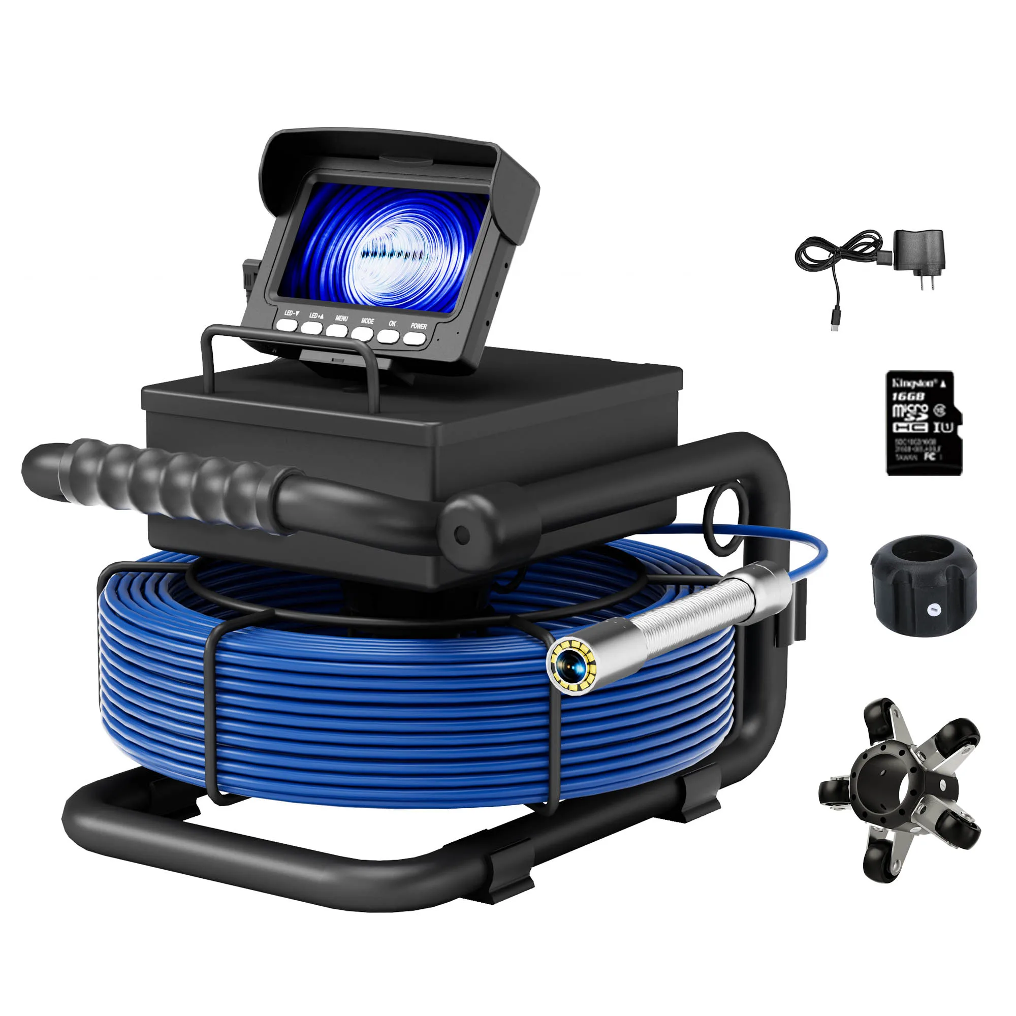 4.3' HD Screen Endoscope Camera DVR 16GB Card +5600mAh+IP68 5mm 20/30/50M GAMWATER Pipe Inspection Camera 22mm Sewer Camera
4.3' HD Screen Endoscope Camera DVR 16GB Card +5600mAh+IP68 5mm 20/30/50M GAMWATER Pipe Inspection Camera 22mm Sewer Camera