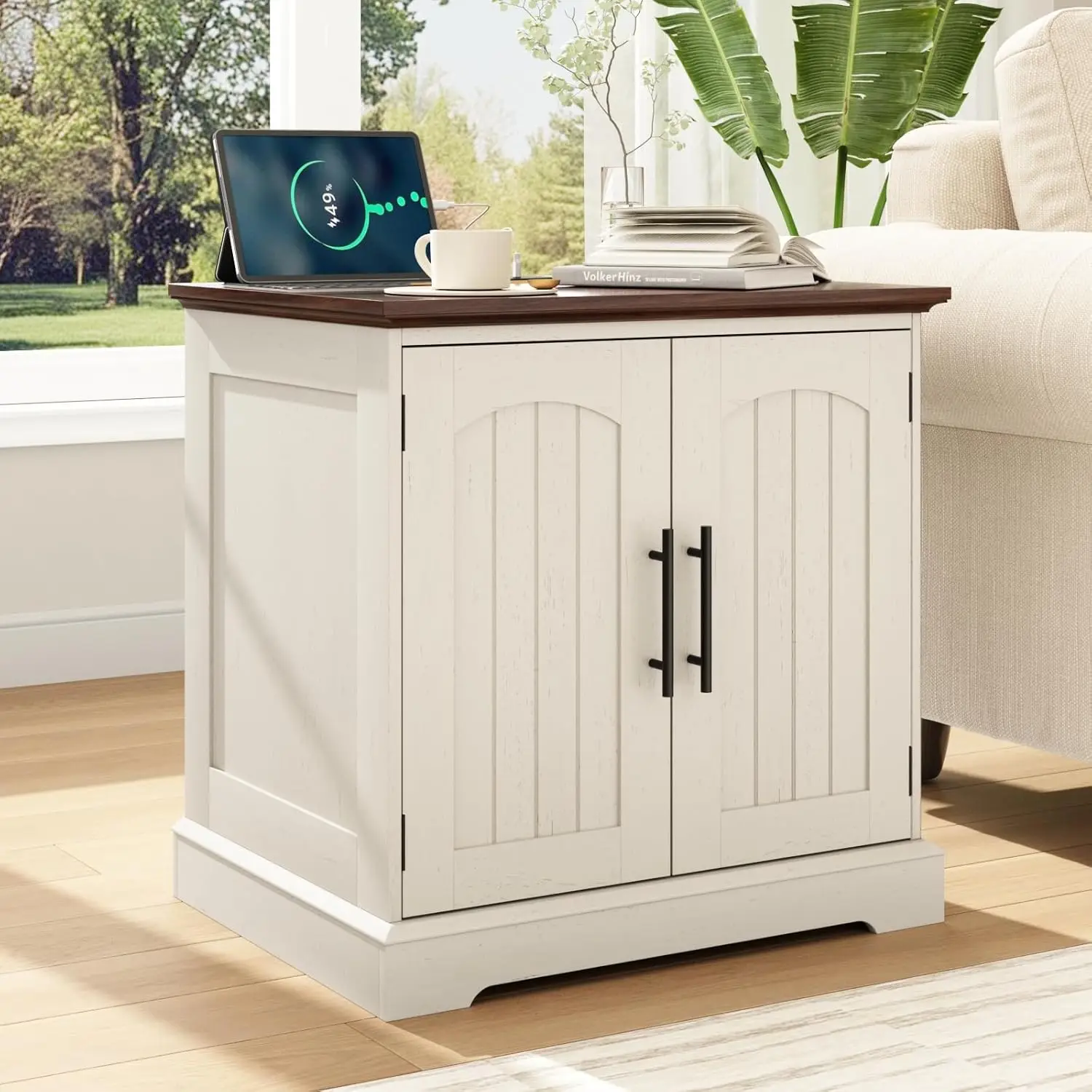 Rustic End Table Charging Station 24in Side Table Arched Door Farmhouse Nightstand Adjustable Shelf Living Bedroom, Customized
Rustic End Table Charging Station 24in Side Table Arched Door Farmhouse Nightstand Adjustable Shelf Living Bedroom, Customized