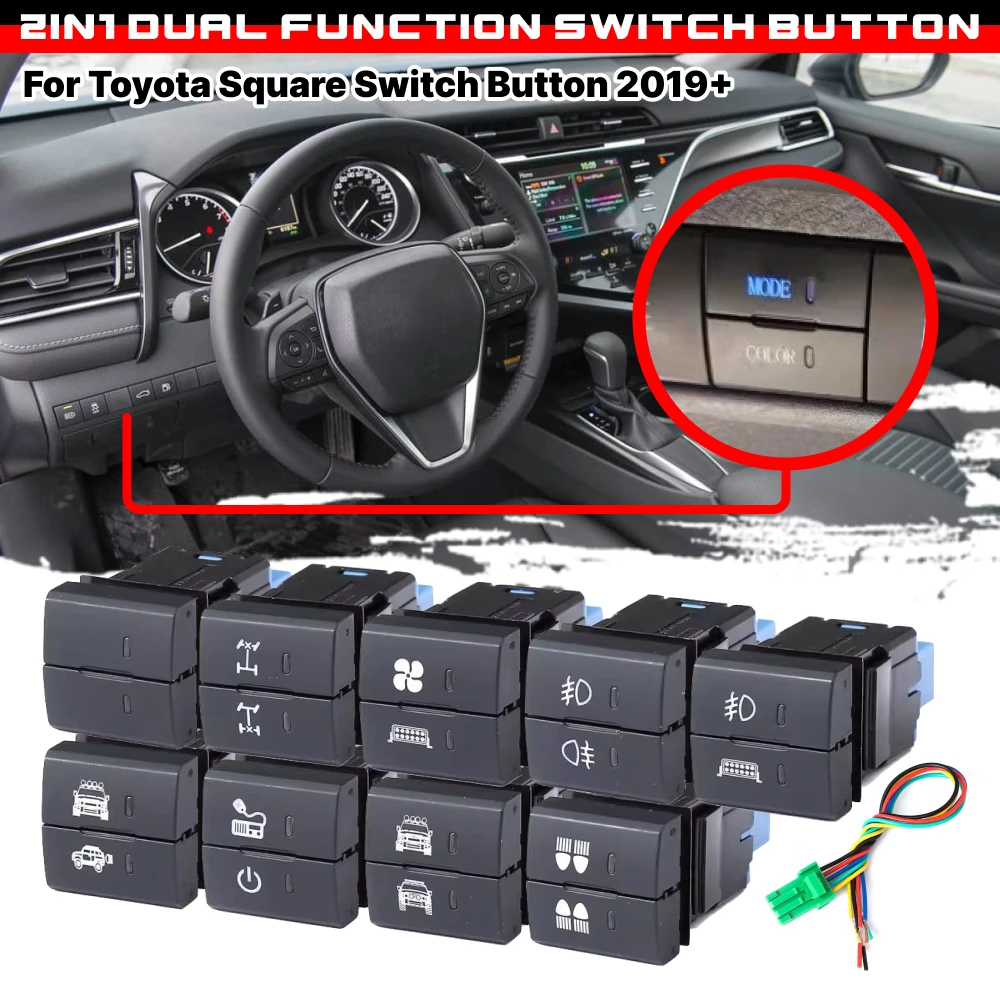 1pcs For Toyota Current Model Car LED Dual Switch Fog Light Music Differential Switch Button
1pcs For Toyota Current Model Car LED Dual Switch Fog Light Music Differential Switch Button