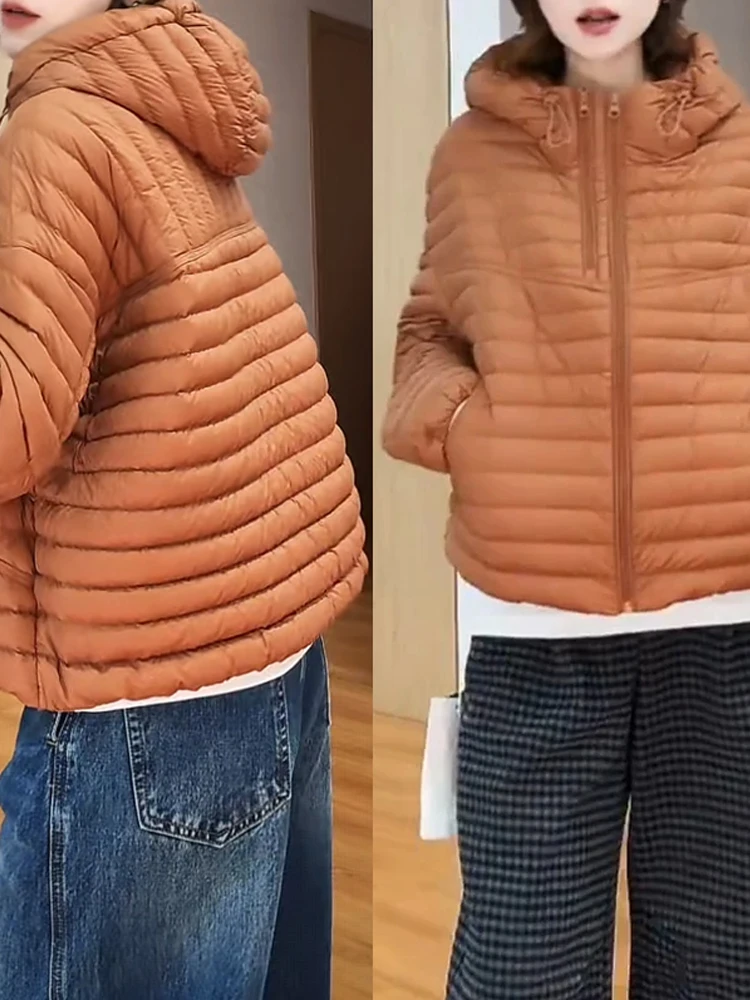 Warmth Lightweight Women's Cotton Jacket Hooded Breadbone Style Casual Fashion Outerwear Thickened Long Sleeve Zipper Closure
Warmth Lightweight Women's Cotton Jacket Hooded Breadbone Style Casual Fashion Outerwear Thickened Long Sleeve Zipper Closure