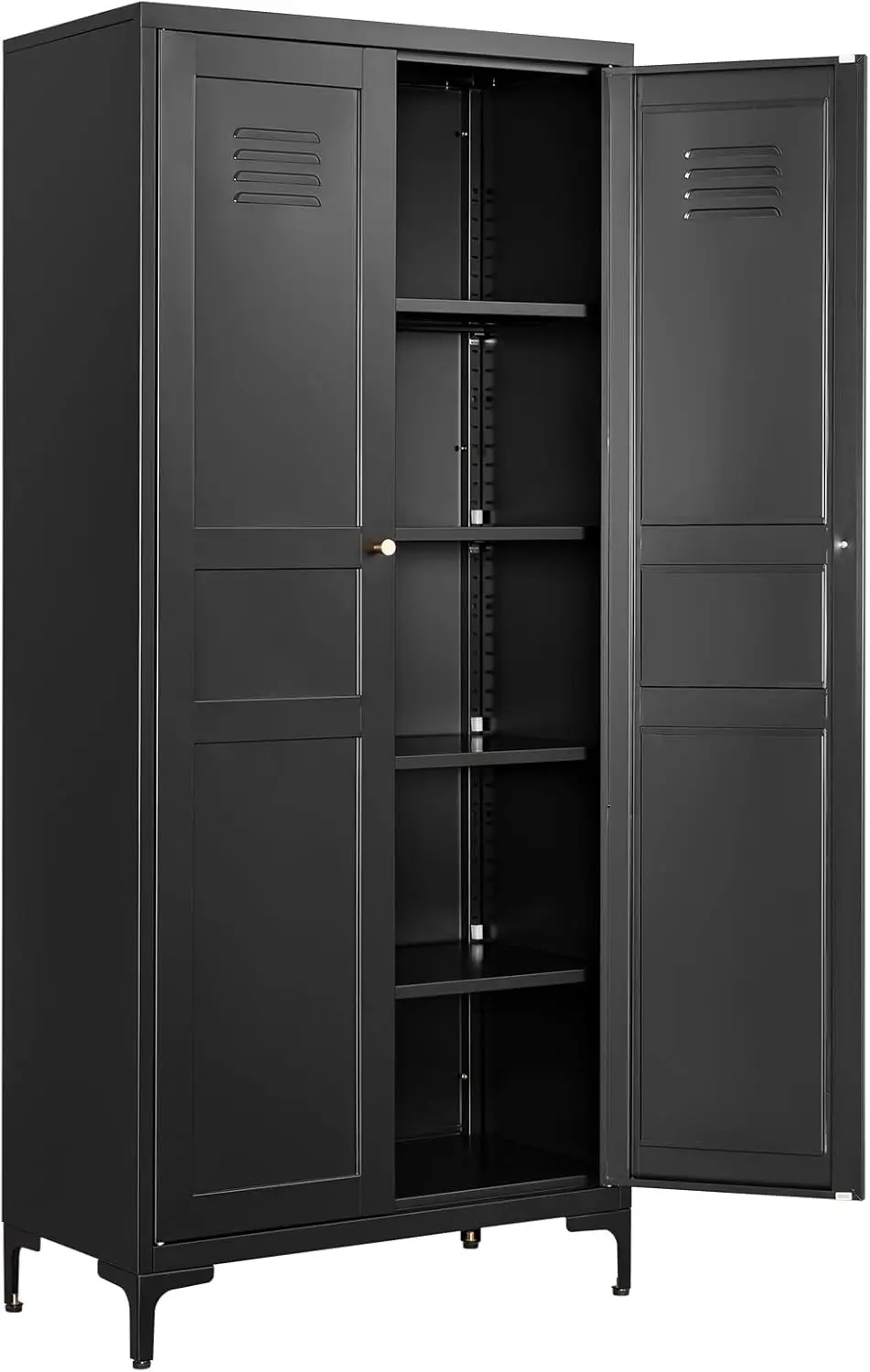 Metal Storage Cabinet-61” Tall Steel File Cabinets with Doors and 4 Adjustable Shelves-Black Steel Storage Cabinet for Home
Metal Storage Cabinet-61” Tall Steel File Cabinets with Doors and 4 Adjustable Shelves-Black Steel Storage Cabinet for Home