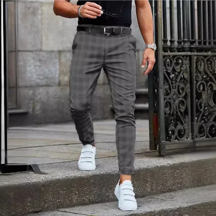 Suit Pant Men Long Pants Plaid Mid Waist Simple Slim Fit Zipper Splice Casual Regular Autumn Winter 2024 Straight Trousers
Suit Pant Men Long Pants Plaid Mid Waist Simple Slim Fit Zipper Splice Casual Regular Autumn Winter 2024 Straight Trousers