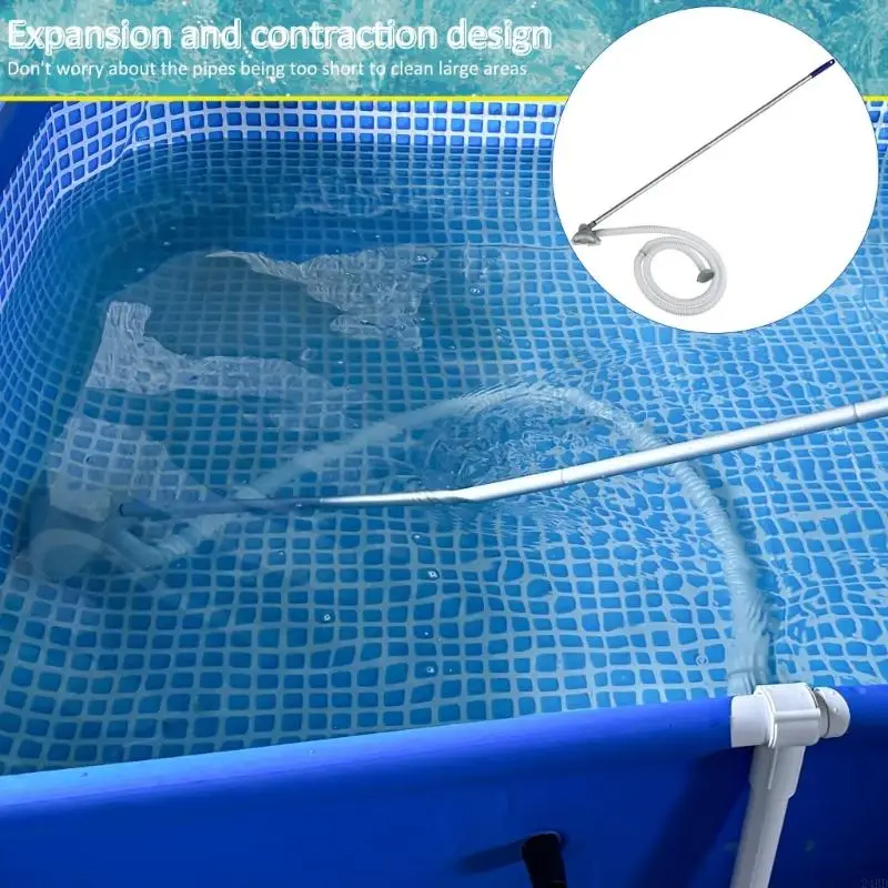 Time Saving Pool Vacuum Cleaner Utilizes Suction Power Adjustable Length Floor Vacuum Cleaner 24BD
Time Saving Pool Vacuum Cleaner Utilizes Suction Power Adjustable Length Floor Vacuum Cleaner 24BD