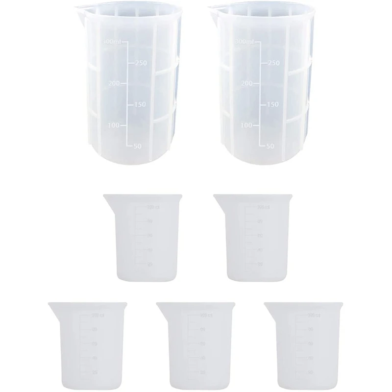 Silicone Measuring Cups For Epoxy Resin 2Pcs 350ML 5Pc100ml For Epoxy Resin Jewelry Making Non-Stick Mixing Scale Cups 
Silicone Measuring Cups For Epoxy Resin 2Pcs 350ML 5Pc100ml For Epoxy Resin Jewelry Making Non-Stick Mixing Scale Cups
