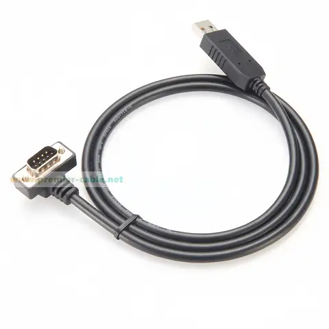 USB to RS-232 Converter DB9 Male to USB2.0 Serial COM Adapter Ultra-Thin DB9 Right Angle Thin Cable DB9 RS232 Serial Port Cable