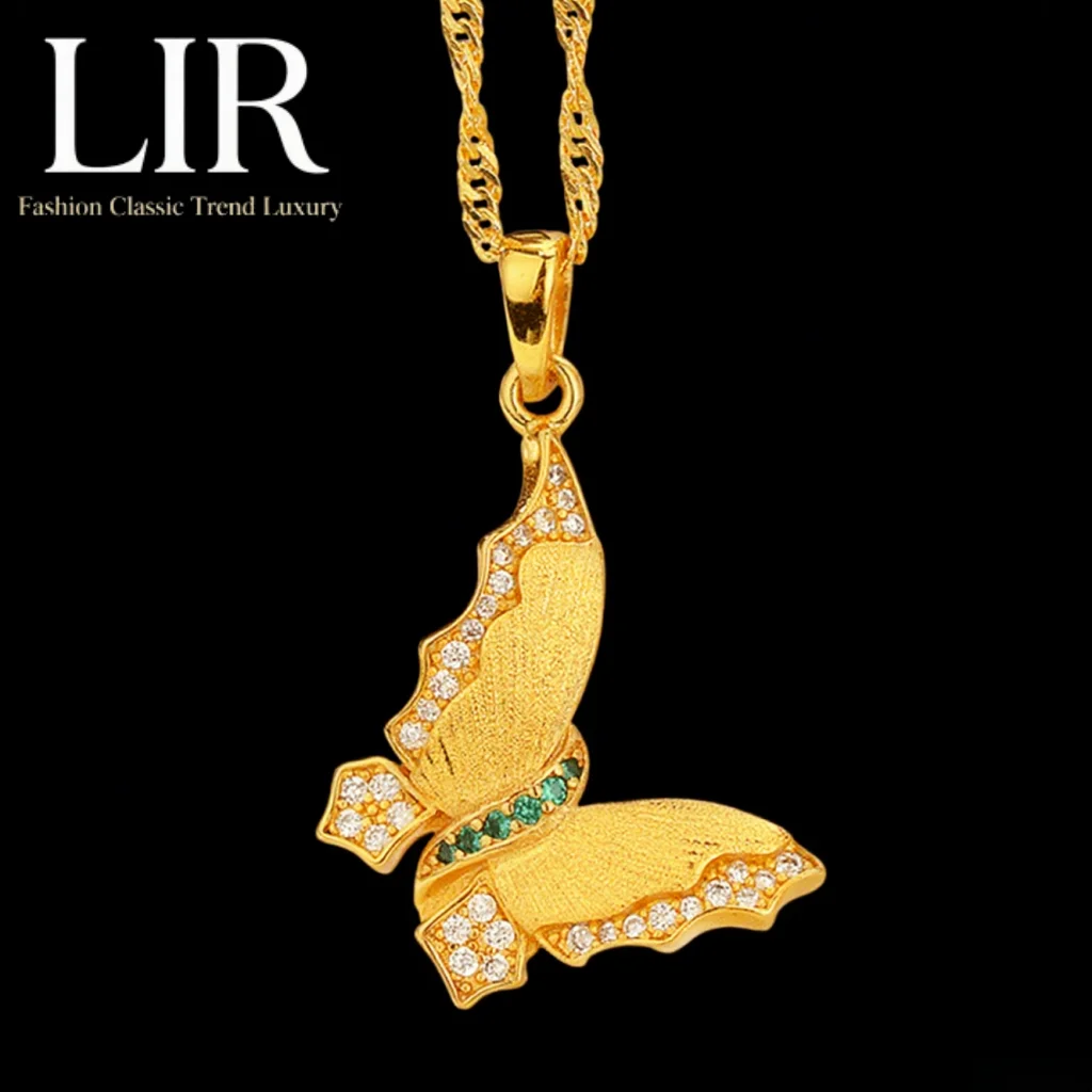 LIR Fadeless Butterfly Necklace: Anti - Deformation, Latest Plating, Zircon Inlaid, Eye - catching Pendant, Women's Jewelry
LIR Fadeless Butterfly Necklace: Anti - Deformation, Latest Plating, Zircon Inlaid, Eye - catching Pendant, Women's Jewelry