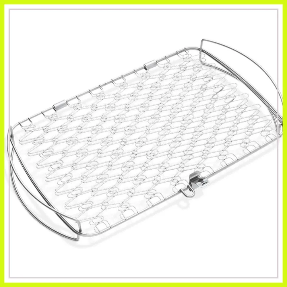 Large Fish Basket – Flexible Wire Grilling Basket for Delicate Foods, Fits Weber Q 300+ & 18.5"+ Grills
Large Fish Basket – Flexible Wire Grilling Basket for Delicate Foods, Fits Weber Q 300+ & 18.5"+ Grills